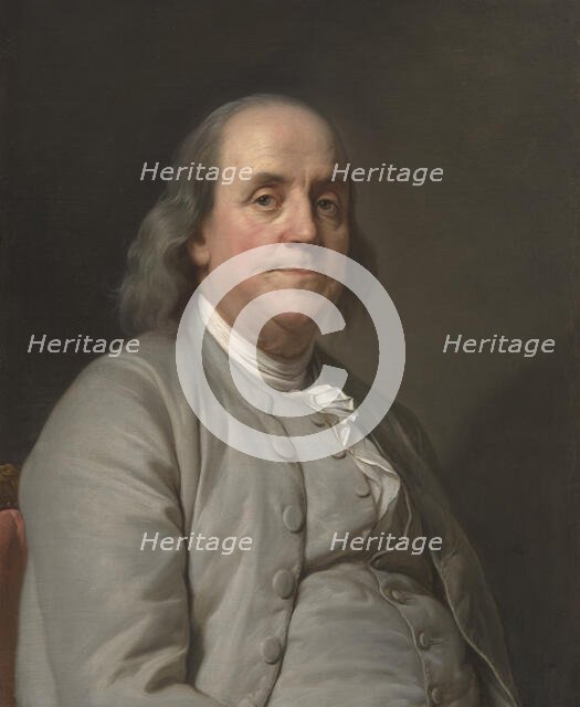 Benjamin Franklin, c. 1785. Creator: Joseph Siffred Duplessis.