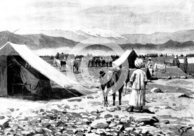 Indian Frontier Rising: the Tor Ghar Range...showing position of the Sapri (Ghuzdarra) Pass, 1898. Creator: Unknown.