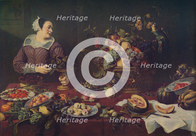 'La Vendedora De Frutas', (The Fruit Seller), 1636, (c1934). Artist: Frans Snyders.