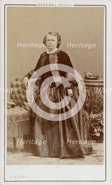 Portrait of Rosa Bonheur (1822-1899), c.1880. Creator: Disdéri, André Adolphe-Eugène (1819-1889).