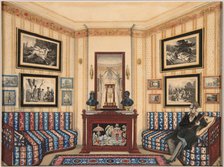 Prince Golitsyn' Room, 1840s. Artist: Anonymous  