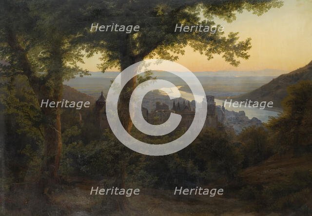 The Castle of Heidelberg, 1838. Creator: Carl Dahl.