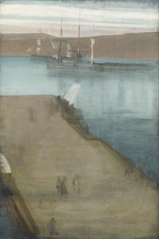 Valparaiso Harbor, 1866. Creator: James Abbott McNeill Whistler.
