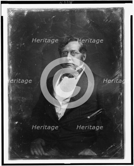 Thomas George Pratt, half-length portrait, slightly to left, between 1848 and 1860. Creator: Mathew Brady.