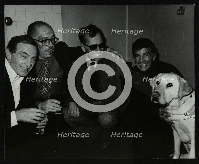 A group of jazz musicians at the Forum Theatre, Hatfield, Hertfordshire, 6 November 1982. Artist: Denis Williams