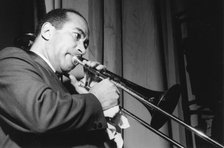 Lawrence Brown, American jazz trombonist, 1962. Creator: Brian Foskett.