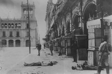 Dead in streets, Mexico City, between c1910 and c1915. Creator: Bain News Service.