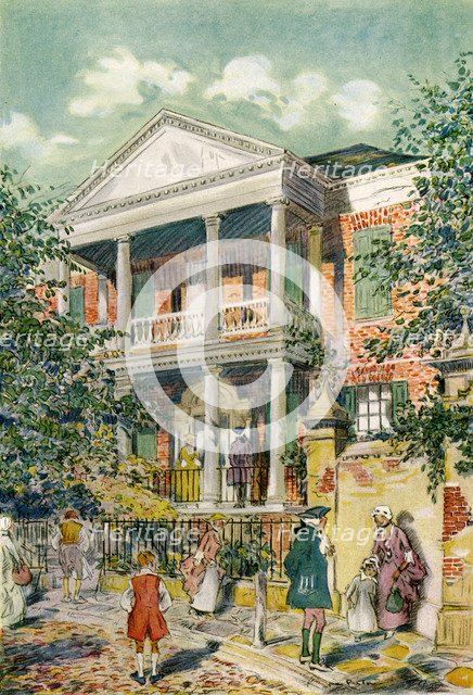 Pringle House, Charleston, South Carolina, USA, c18th century (1921).Artist: James Preston