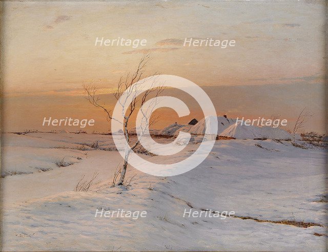 Winter Evening, 1895. Artist: Dubovskoy, Nikolai Nikanorovich (1859-1918)