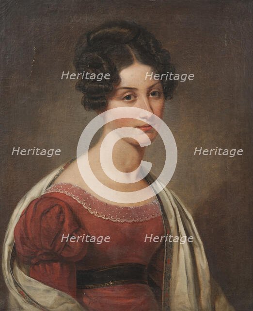 Margaret Seton (1805-1870), born in Scotland, active in Sweden, married to Baron Colonel..., 1826. Creator: Johan Gustaf Sandberg.