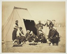 Untitled (Zouaves), 1857. Creator: Gustave Le Gray.