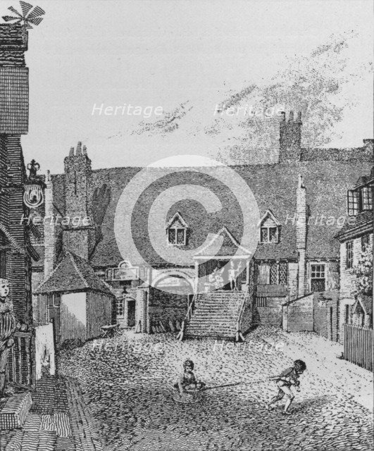 The Guard Room, Scotland Yard, Westminster, 1805 (1911). Artist: John Thomas Smith.