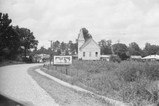 Roadside scene, Alabama. Approach to Moundville, 1936. Creator: Walker Evans.