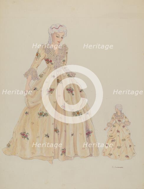 Dress, c. 1936. Creator: Syrena Swanson.