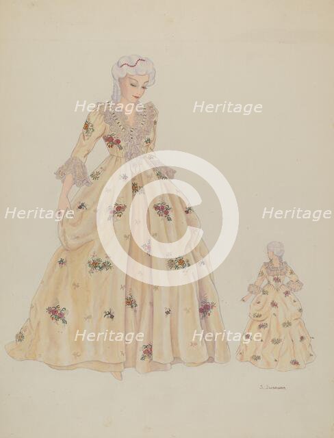 Dress, c. 1936. Creator: Syrena Swanson.