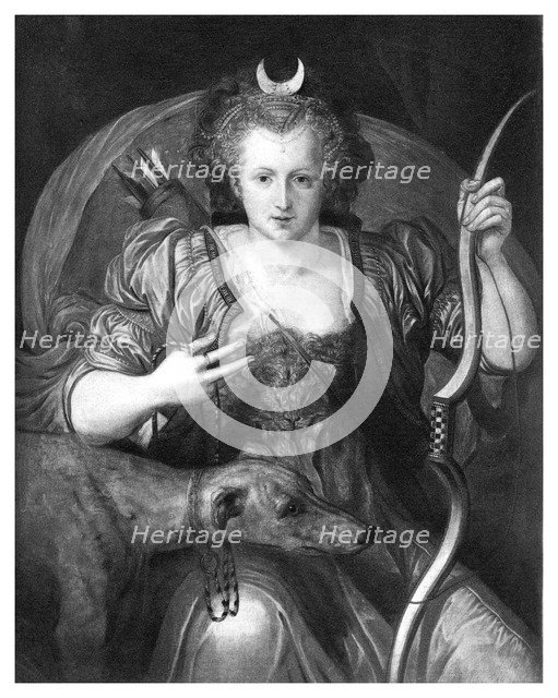 Queen Elizabeth I as Diana, 16th century, (1896).Artist: Cornelius Vroom