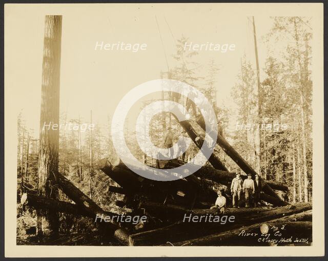 Loggers, about 1910-1930. Creator: Darius Kinsey.