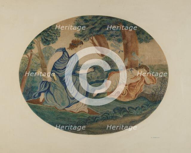 Textile, 1935/1942. Creator: John Osbold.