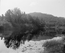 Saranac River below Saranac Lake, Adirondack Mts.,N.Y., between 1900 and 1910. Creator: Unknown.