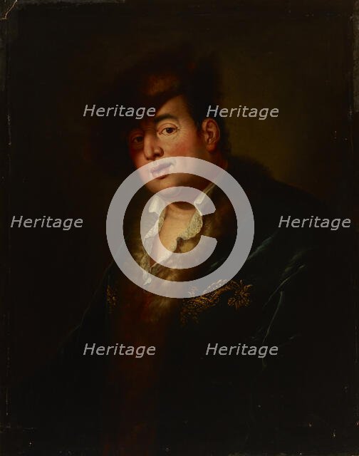 Portrait of Johann Melchior Dinglinger (1664-1731), 3rd quarter of 17th century. Creator: Antoine Pesne.