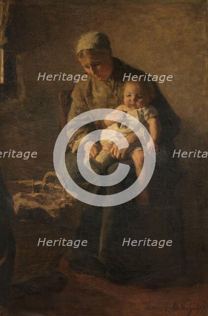 A Mother with her Child, c.1880-c.1899. Creator: Albert Neuhuys.