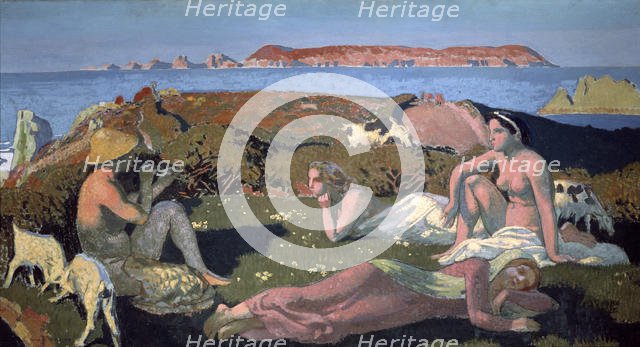 'The Green Beach, Perros Guirec', 1909.  Artist: Maurice Denis
