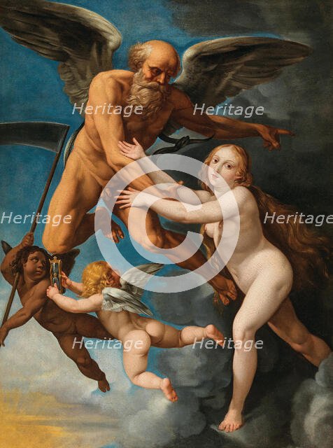 Time abducting truth, c.1630. Creator: Cesari, Giuseppe (1568-1640).
