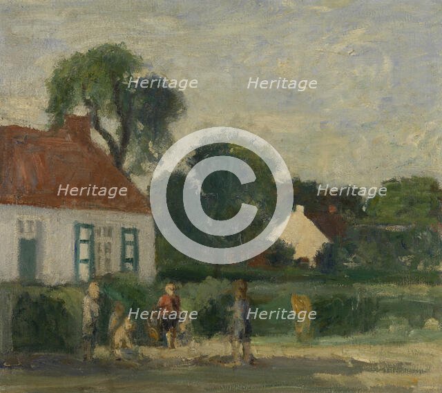 Oude baan in Schilde, 1940s? Creator: Albert Van Dyck.