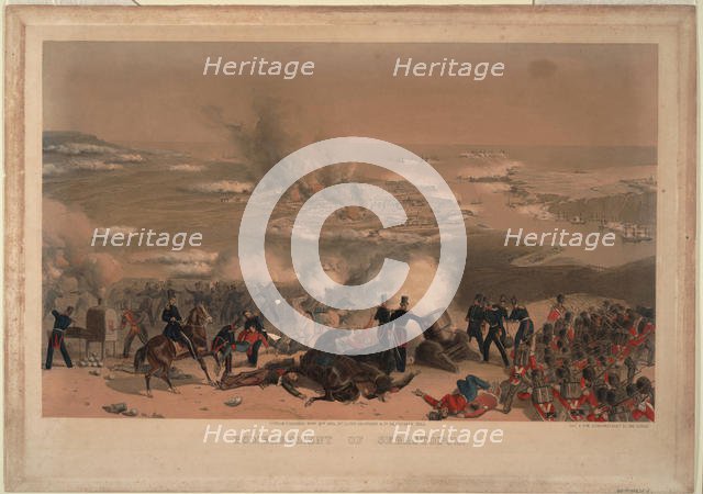 Bombardment of Sevastopol, 1854. Artist: Anonymous  