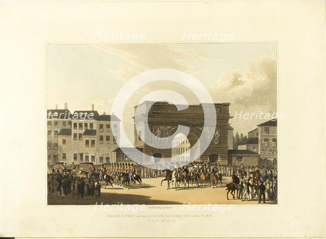 Grand Entry of the Allied Sovereigns Into Paris, late 18th-early 19th century. Creator: Unknown.