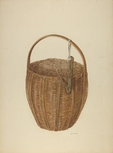 Zoar Apple Basket, c. 1938. Creator: Julius Mihalik.