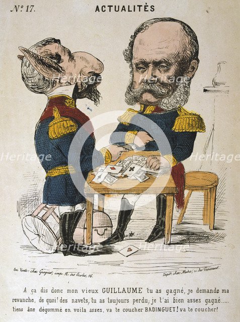 Napoleon Iii Of France And Wilhelm I Of Prussia Franco Prussian War 1870 1871 Artist Anon 1153974 Heritage Images