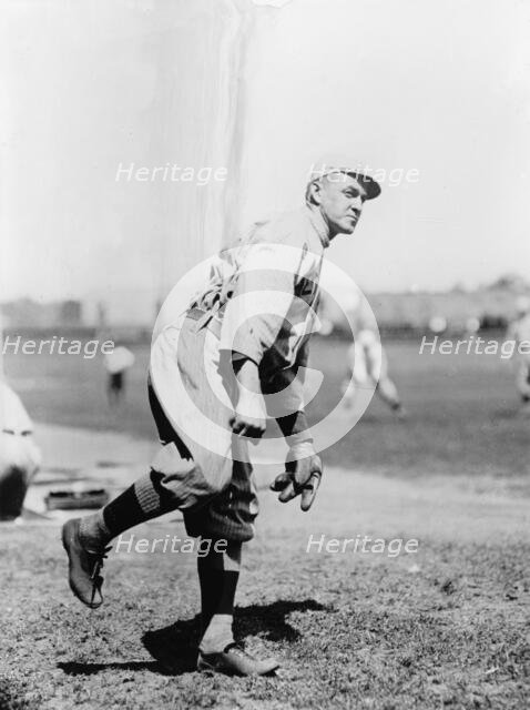 Thomas "Buck" O'Brien, Boston Al (Baseball), 1913. Creator: Harris & Ewing.