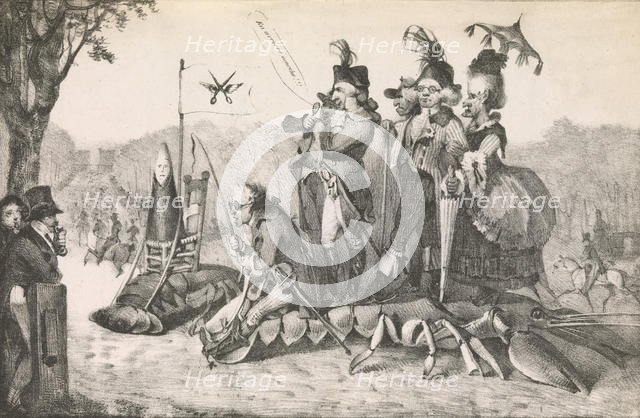 The Crayfish at Longchamps, 1822., 1822. Creator: Eugene Delacroix.