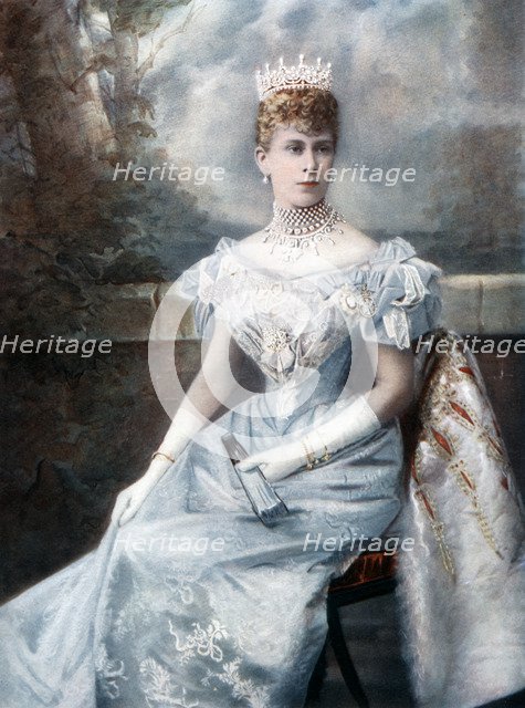 Mary of Teck, late 19th-early 20th century.Artist: Queen Mary