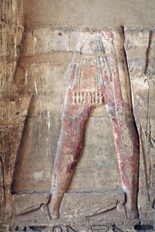 Relief of the sun god Ra (Burial site of Siptah, KV47), ca 13th-12th cen. BC. Artist: Ancient Egypt  