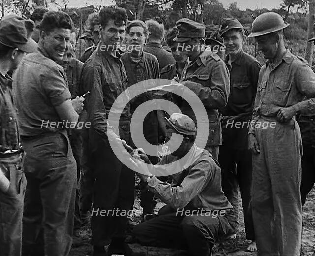 German Prisoners of War, Somewhere in Italy, 1943-1944. Creator: British Pathe Ltd.