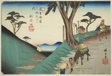 No. 17: Matsuida, from the series "Sixty-nine Stations of the Kisokaido (Kisokaido..., c. 1835/38. Creator: Ando Hiroshige.