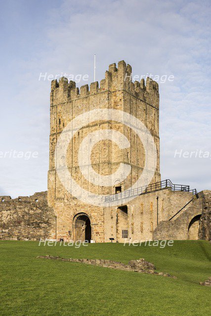Richmond Castle, North Yorkshire, c2016. Artist: Steven Baker.