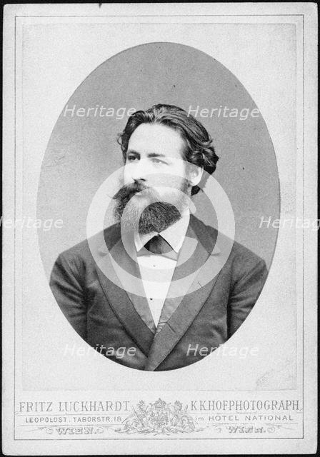 Portrait of the pianist and composer Heinrich Karl Johann Hofmann (1842-1902). Creator: Luckhardt, Fritz (1843-1894).