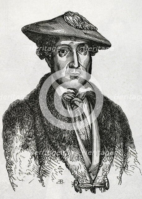 Martin Zurbano, known as Martin Varea, (1788-1845), Spanish liberal military, 1853.  Creator: Unknown.