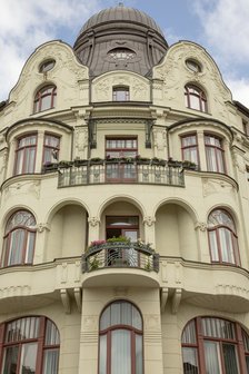 Apartment building, Hansahaus am Wielandplatz, Weimar, Germany, (1905), 2018. Artist: Alan John Ainsworth.