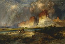 Cliffs of the Upper Colorado River, Wyoming Territory, 1882. Creator: Thomas Moran.