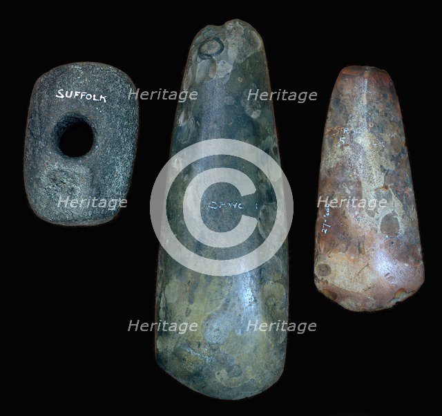 Neolithic stone tools, 31st century BC. Artist: Unknown
