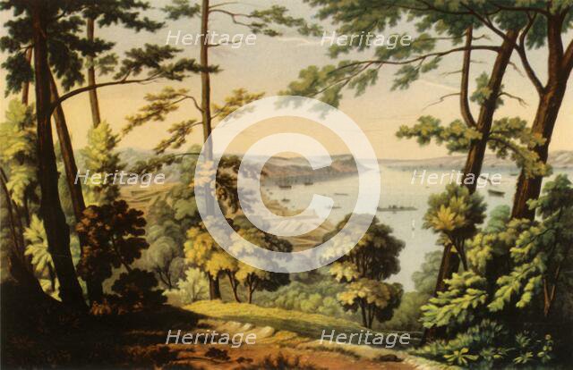 'Cape Diamond and Wolf's Cove from Point A Pizeau', 1941. Creator: C. Hunt.