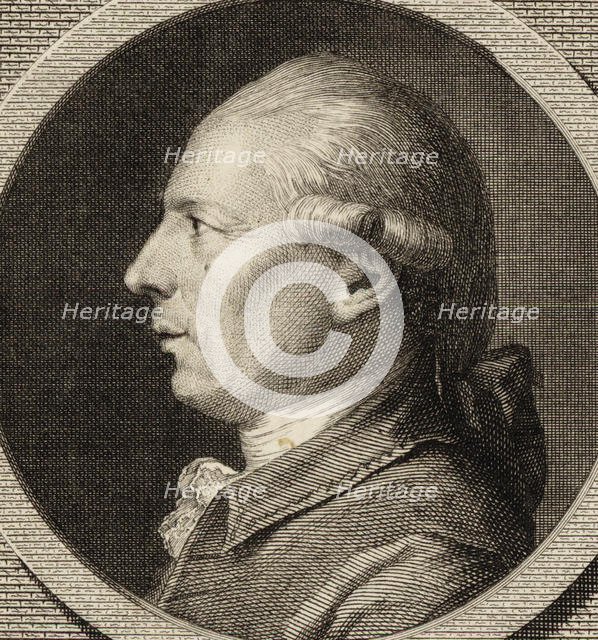 Portrait of François-André Danican Philidor (1726-1795) , 1780. Creator: Liebe, Gottlob August (1746-1819).