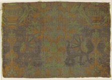 Textile with Plants and Animals, Italian, 15th century. Creator: Unknown.