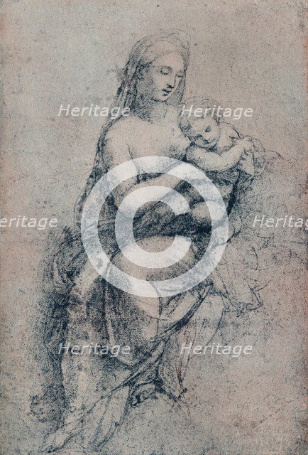 The Virgin and Child, study for the Madonna di Foligno, c1511. (1903). Artist: Raphael