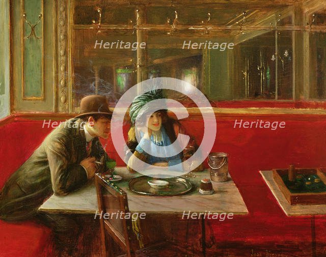 Au Café. Creator: Béraud, Jean (1849-1936).