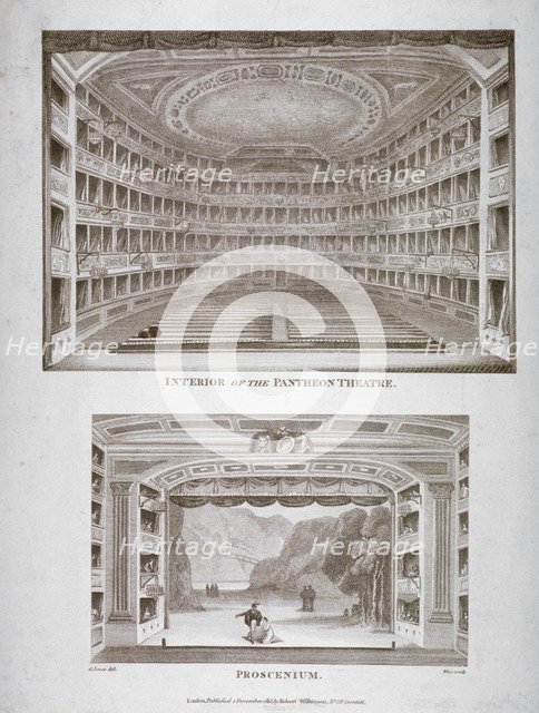 The Pantheon Theatre, Oxford Street, Westminster, London, 1815. Artist: William Wise